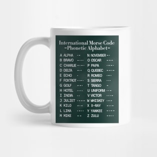 Morse Code Alphabet Mug